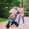 4-in-1 Baby Tricycle Toddler Trike with Reversible Seat and 5-Point Safety Harness
